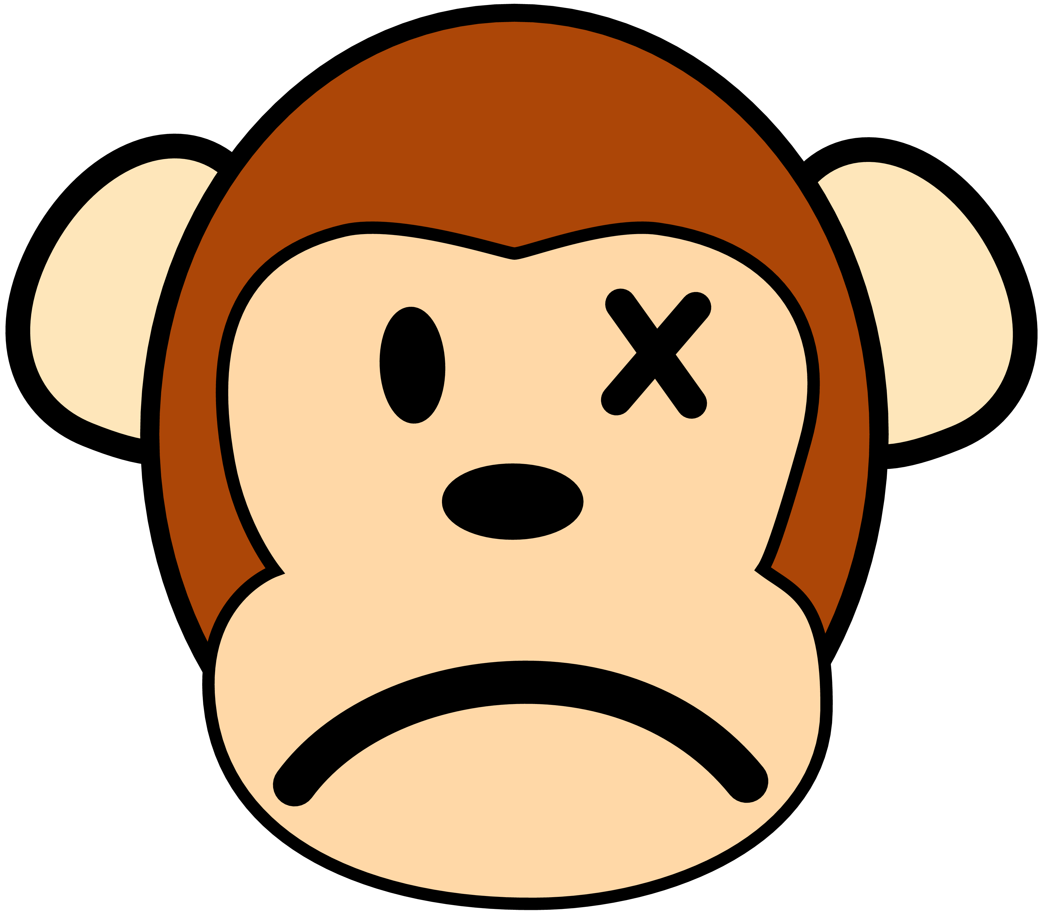 Sadness Monkey Carrton - ClipArt Best