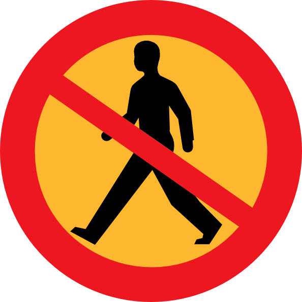 no walking symbol Gallery