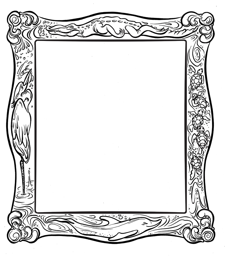 Coloring Frame Picture ClipArt Best