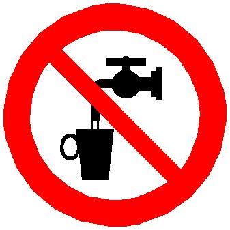 Do Not Drink The Water Sign - ClipArt Best