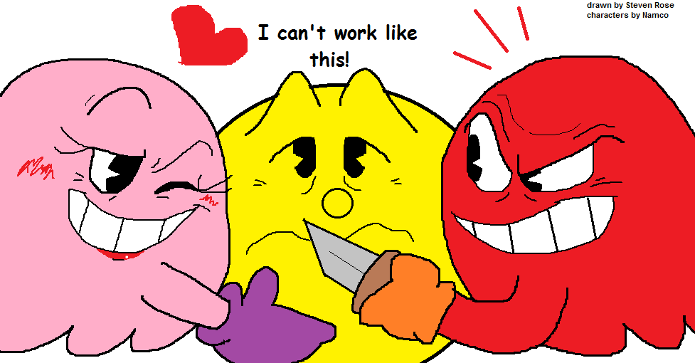 pac man pinky ghost vore