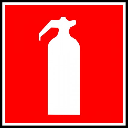 Fire Extinguisher Sign clip art Free vector in Open office drawing ...