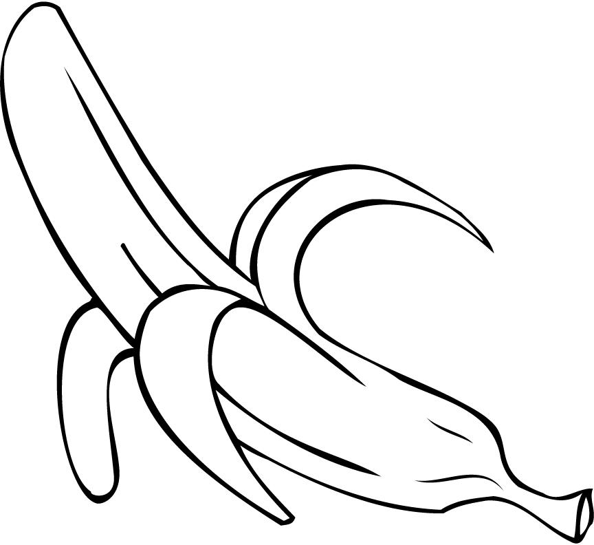 Outline3 Banana - ClipArt Best