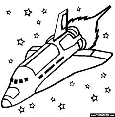Coloring pages, Coloring and Outer space