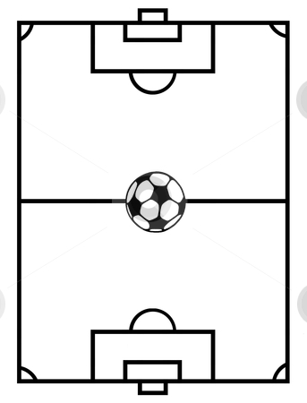Large soccer field clipart