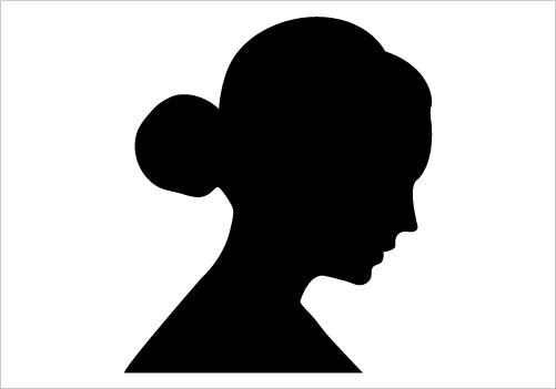 Woman face clipart silhouette