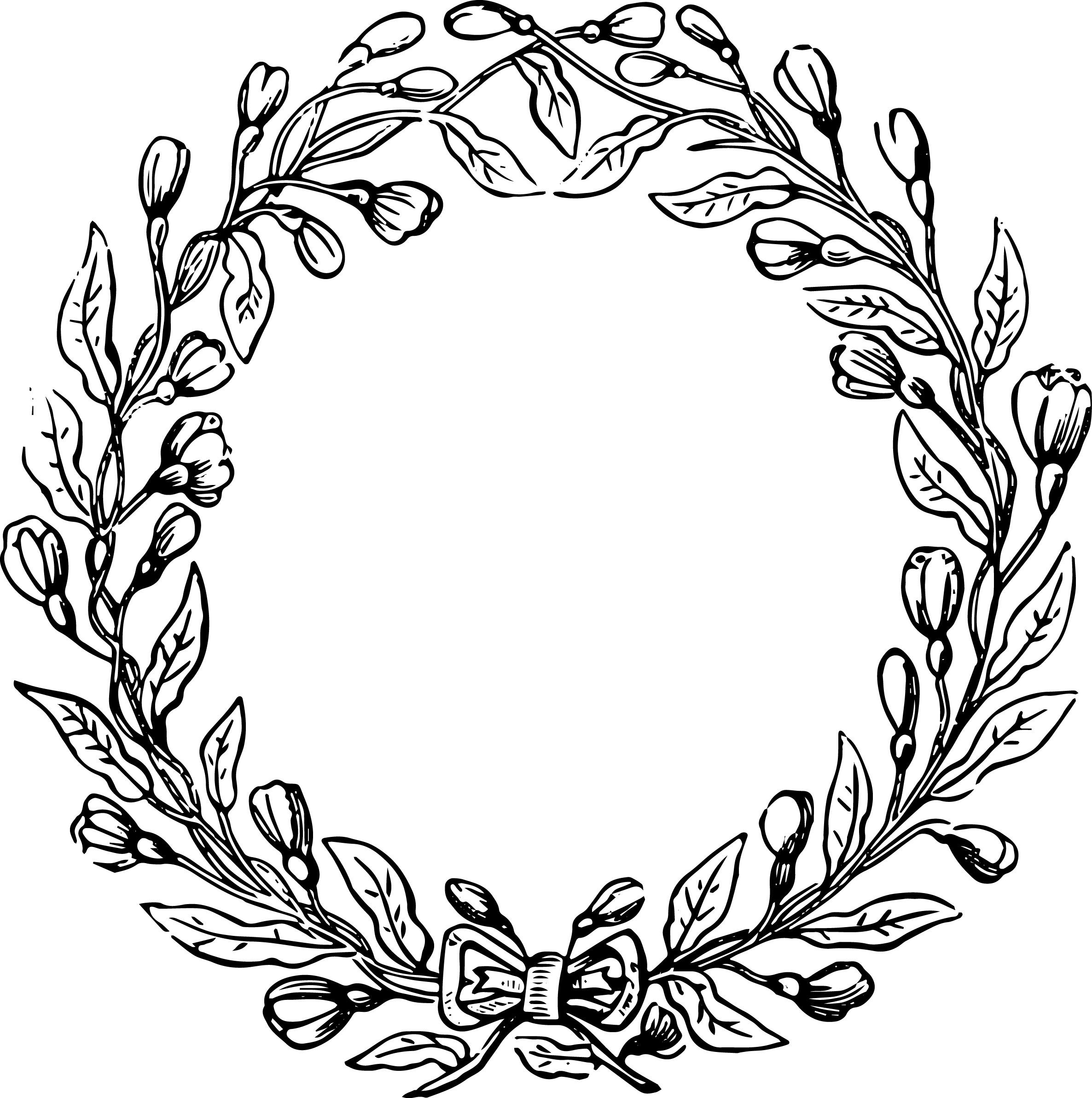 Laurel Wreath Vector Clipart Best