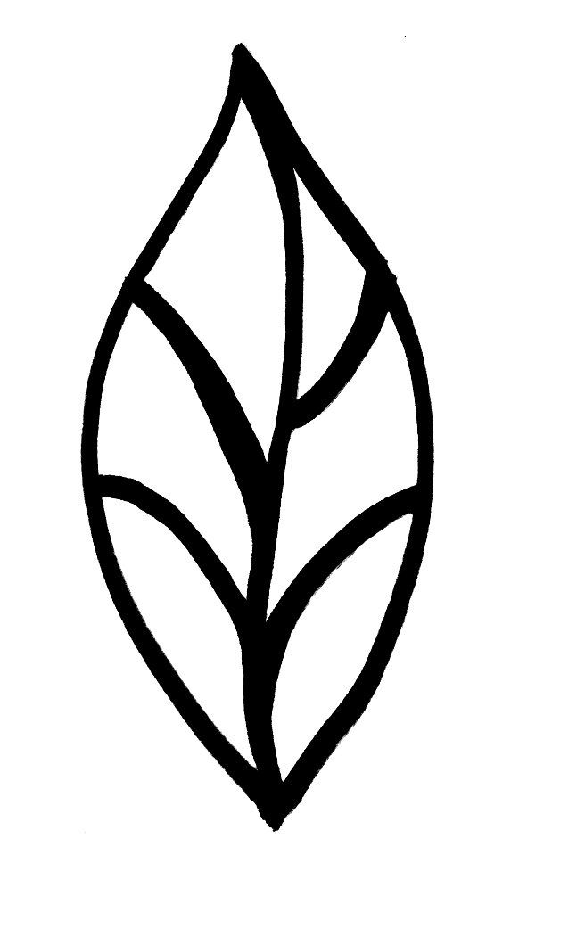 Simple Stencil Designs Leaf