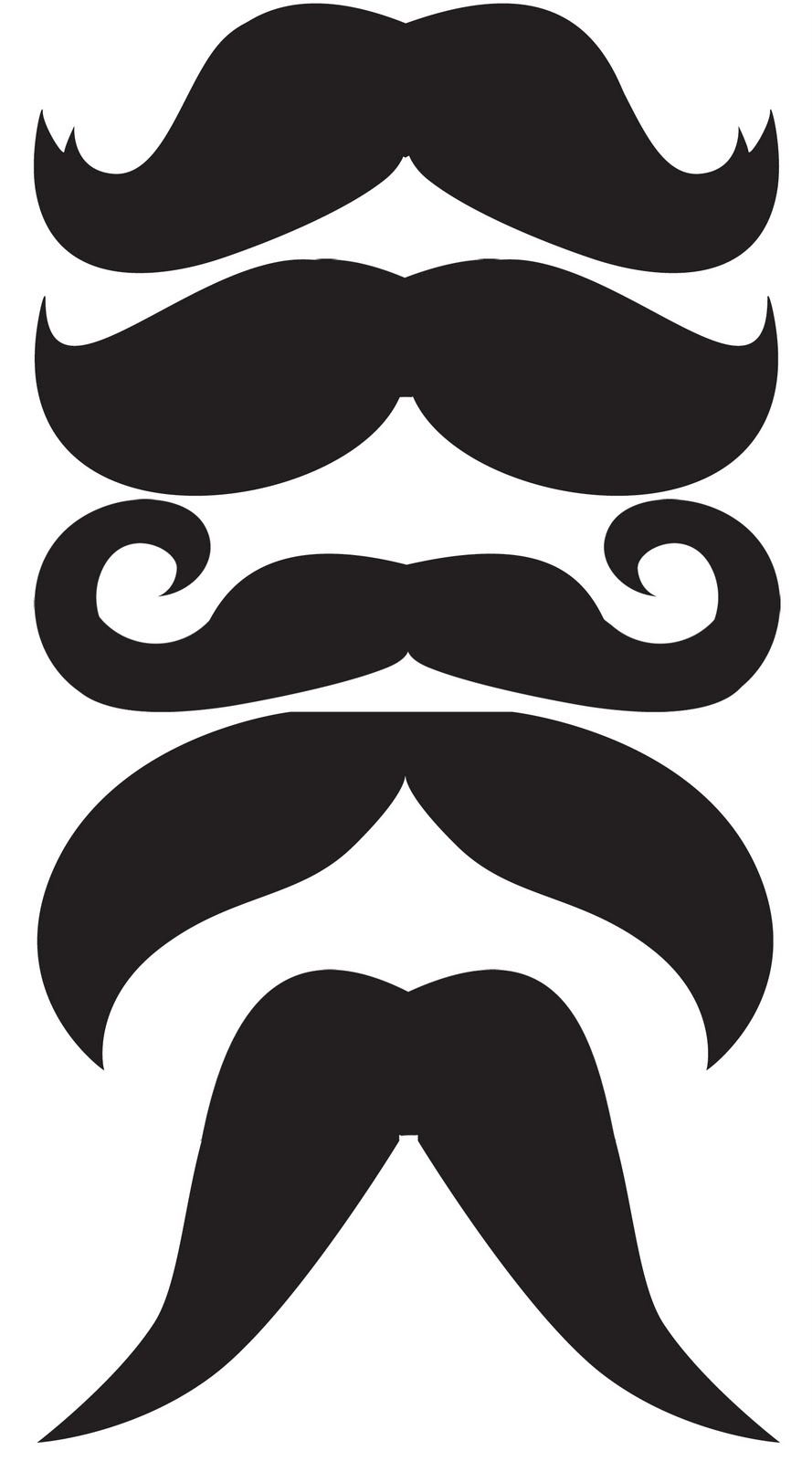 Free Mustache Template ClipArt Best