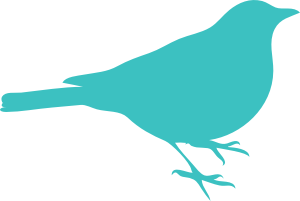 Simple bird silhouette clipart