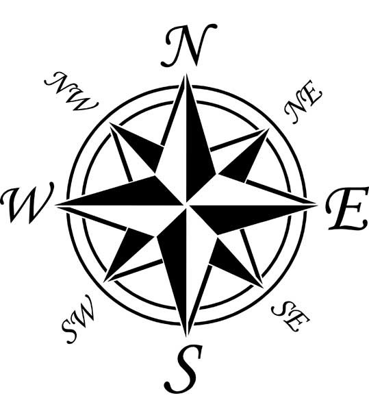 Printable Compass Rose Template ClipArt Best