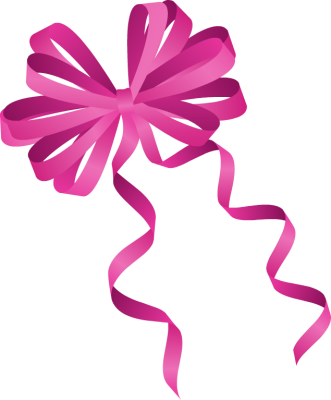 Pink Bow Ribbon Clipart
