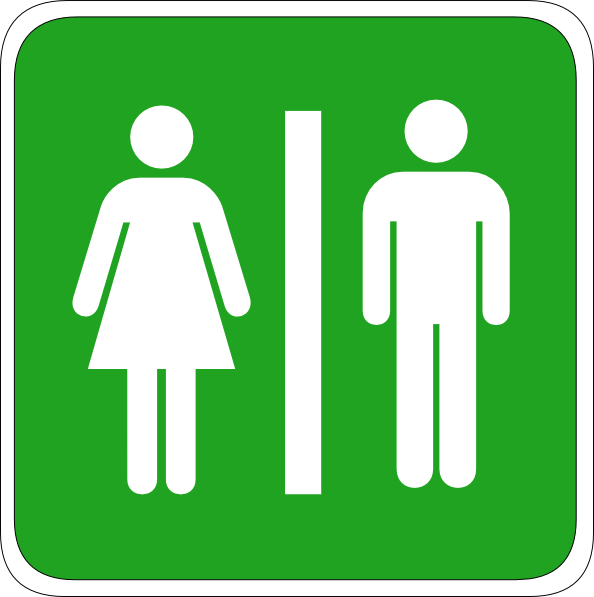 Public toilet clipart