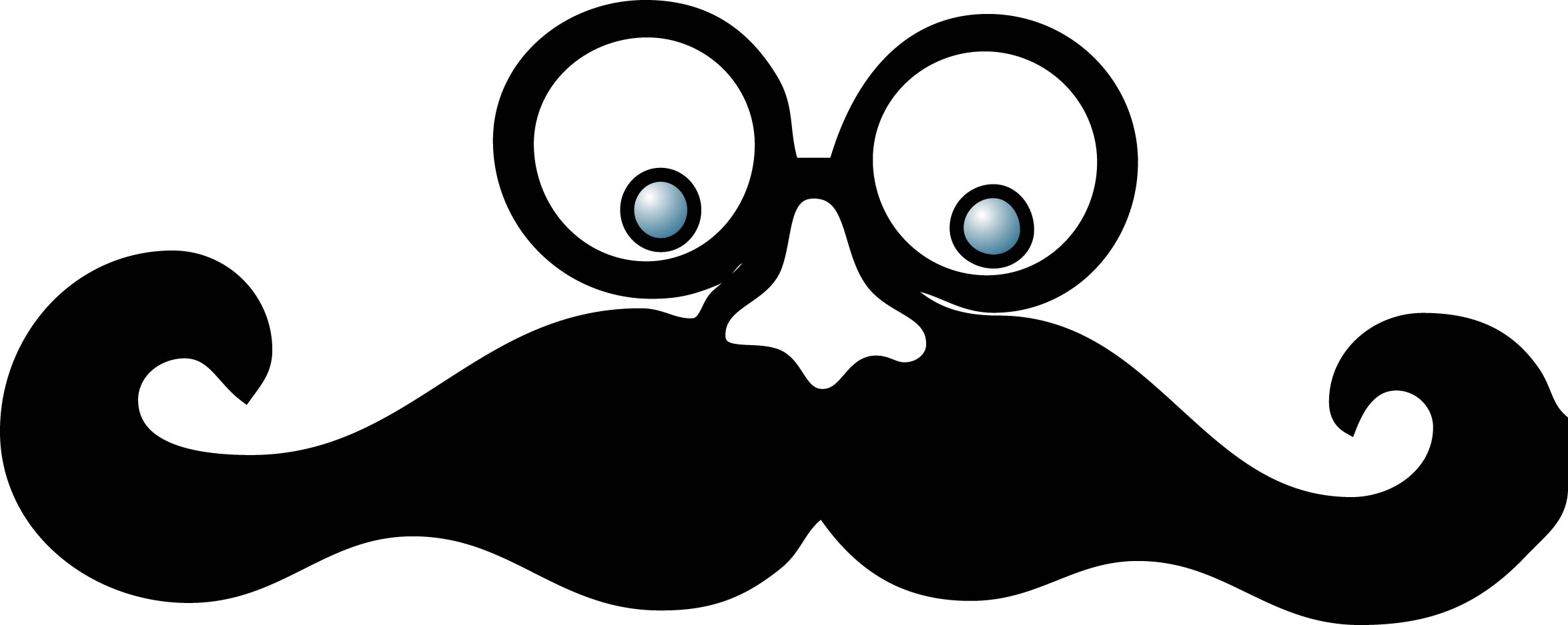 Cartoon mustache clipart