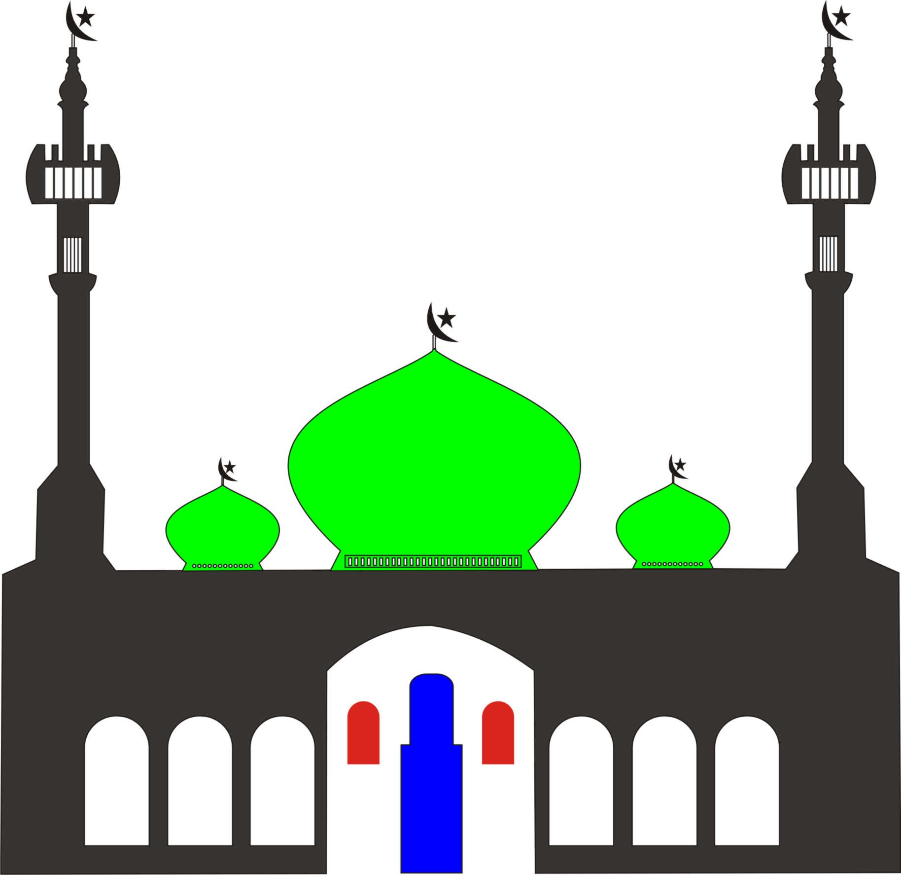 Tutorial Coreldraw - Membuat Vektor Masjid [ Create Vector Mosque ...