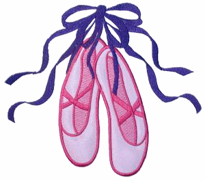 Ballerina slippers clipart