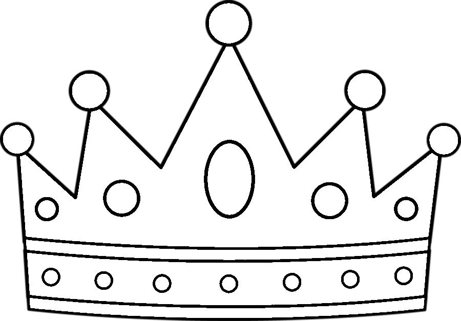 Crown Free Coloring pages online print.