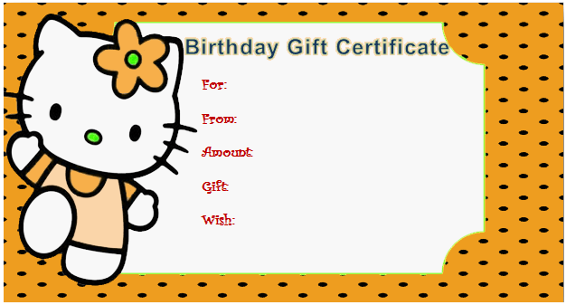 Kitty Style Gift Certificate (For Kids)