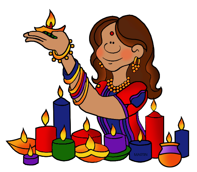 Free India Clip Art by Phillip Martin, Diwali