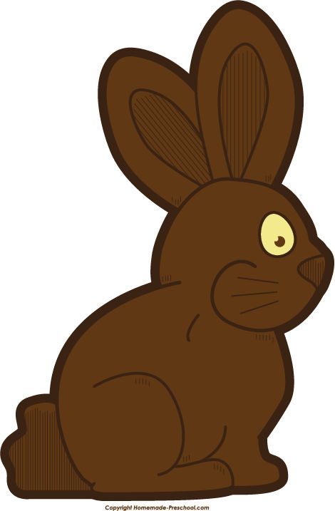 Easter chocolate bunny clipart