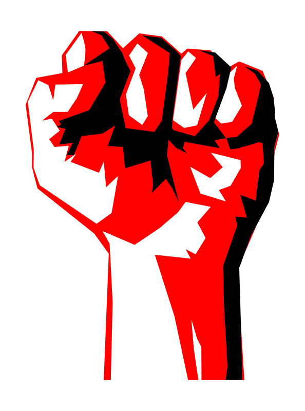 Clip Art Woman Fist Pump Clipart