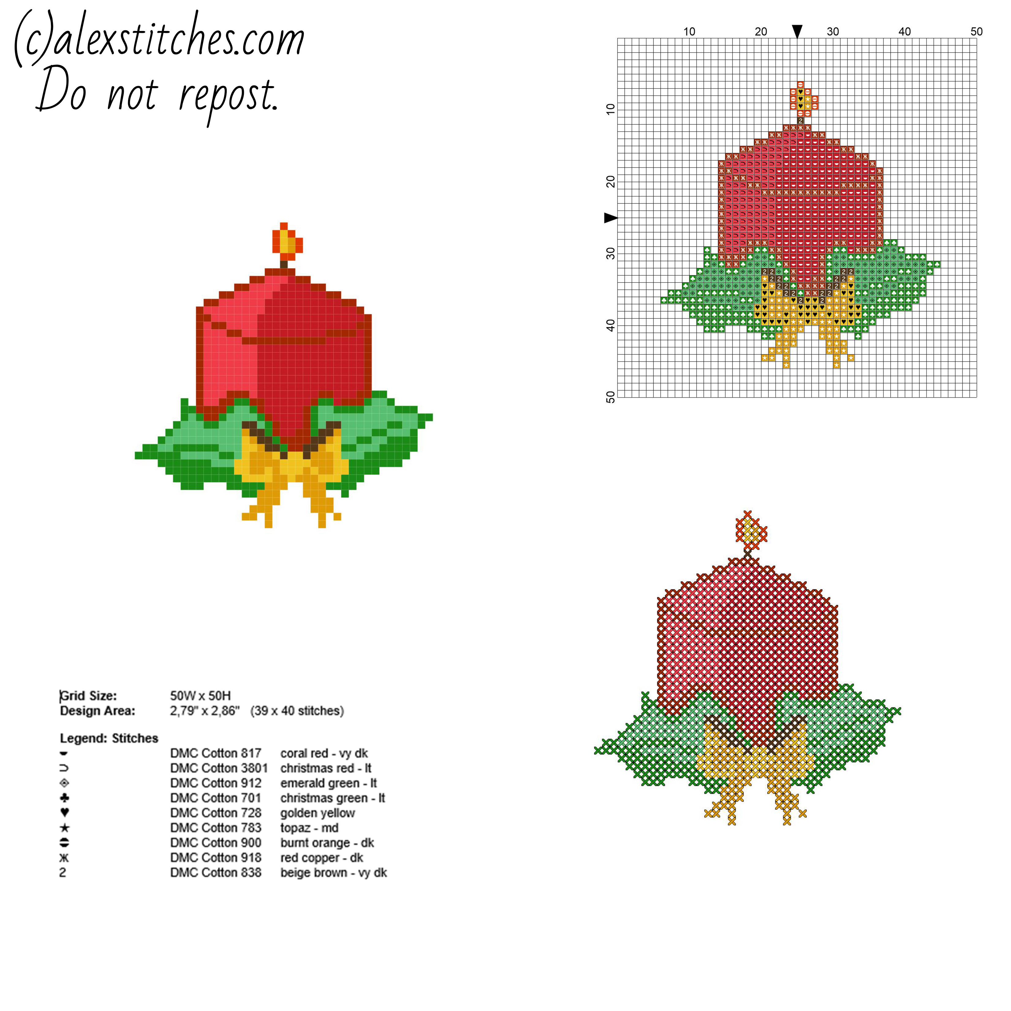 Christmas - free cross stitch patterns by Alex