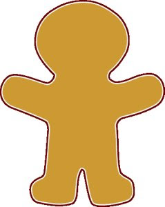 Gingerbread Man Clip Art Free - Free Clipart Images