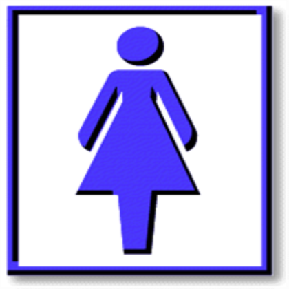 Ladies washroom symbol - ROBLOX