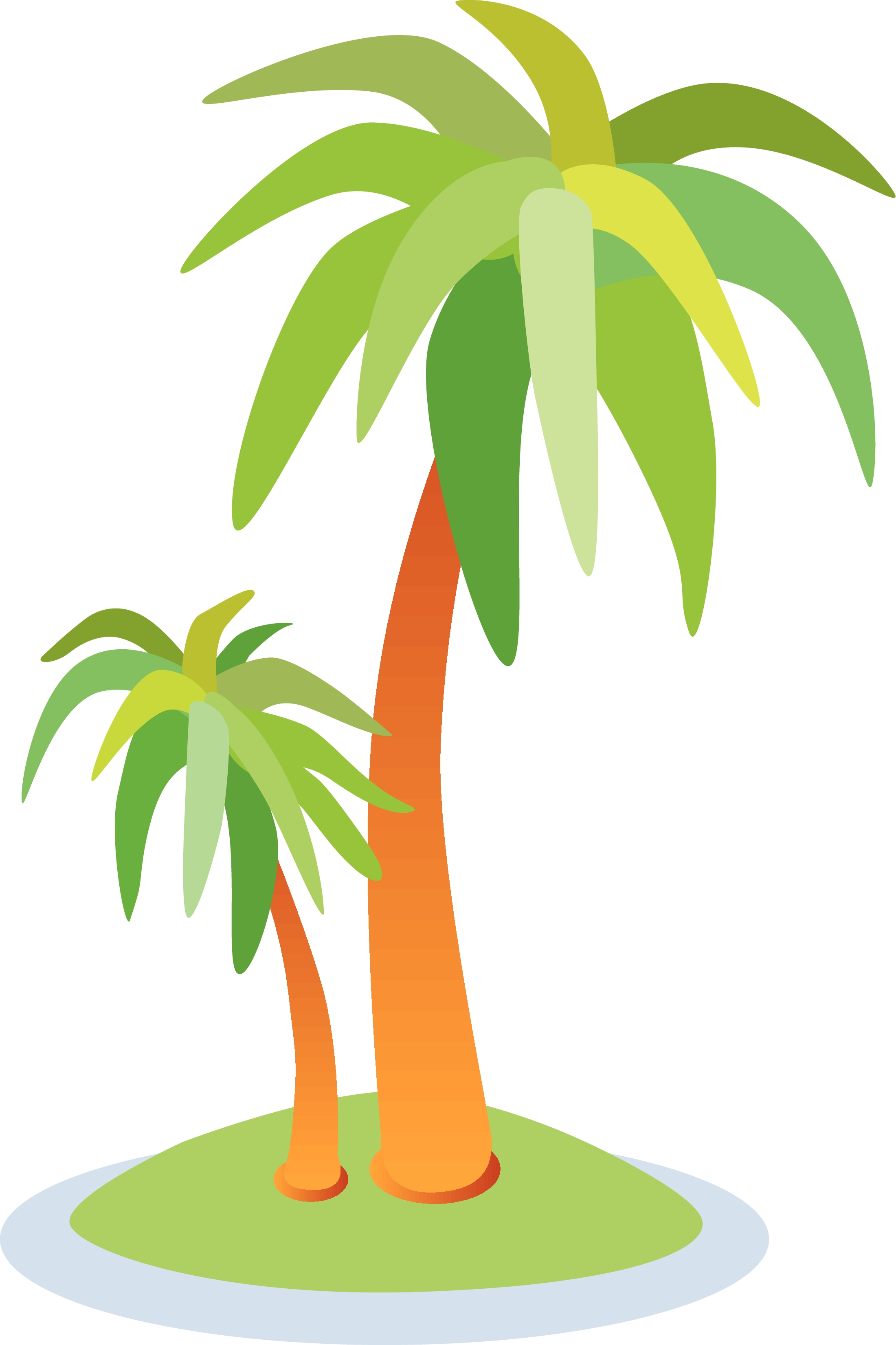 Clip Art Palm Trees - Tumundografico