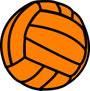 Orange volleyball clip art vector clip art free - Clipartix