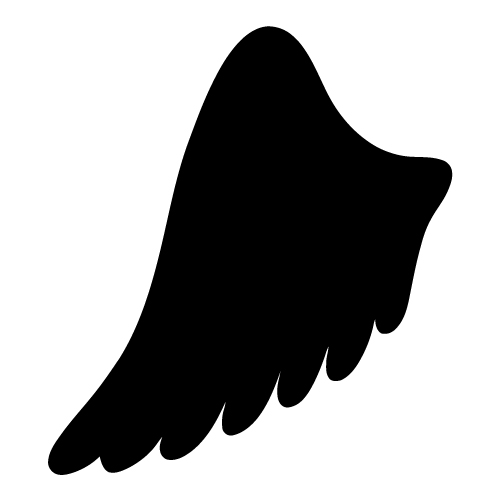 Left angel wing clipart