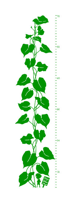 Jack & The Beanstalk Growth Chart Vinyl Wall Decal by glassden