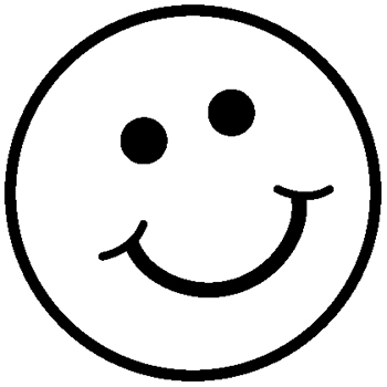 Black And White Smiley Clipart