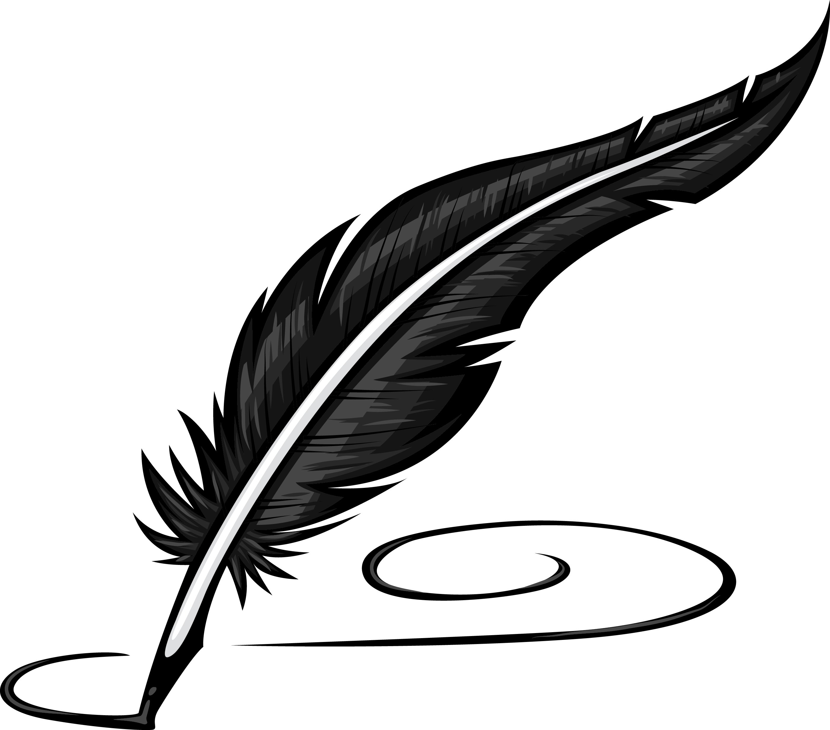 Animated quill pen clipart