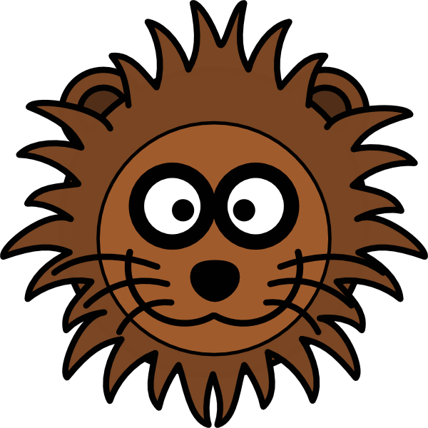 Lion Head Cartoon