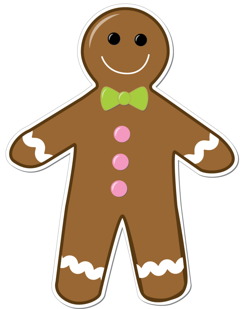 Gingerbread man with no head clipart
