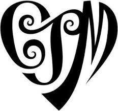 K In A Heart Tattoo - ClipArt Best