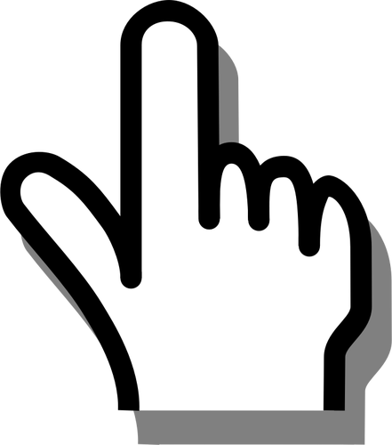 Finger as mouse pointer | Public domain vectors