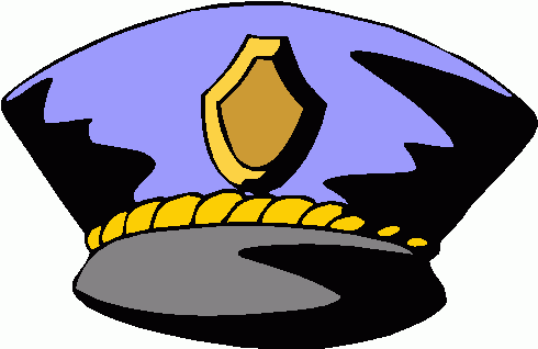 Old school police hat clipart