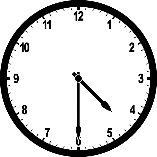 Clock 4:30 | ClipArt ETC