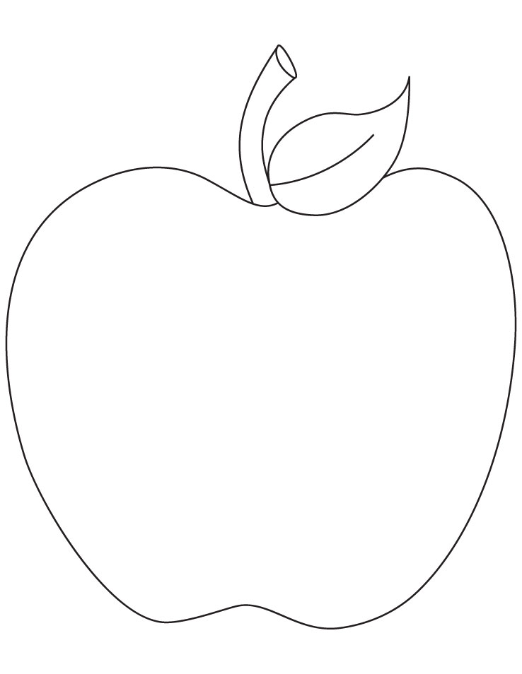 Apple Coloring Page to print | Download Free Apple Coloring Page ...