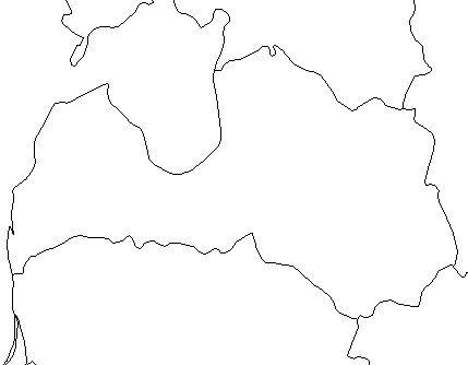 Free Blank Outline Maps of Latvia