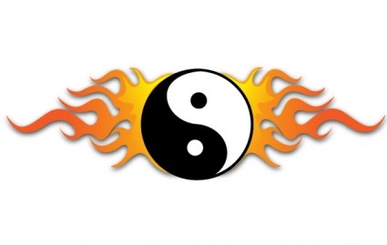 YING YANG FIRE VECTOR Vector misc - Free vector for free download