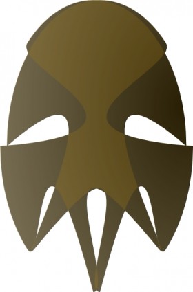 Tribal African Mask clip art Free vector in Open office drawing ...
