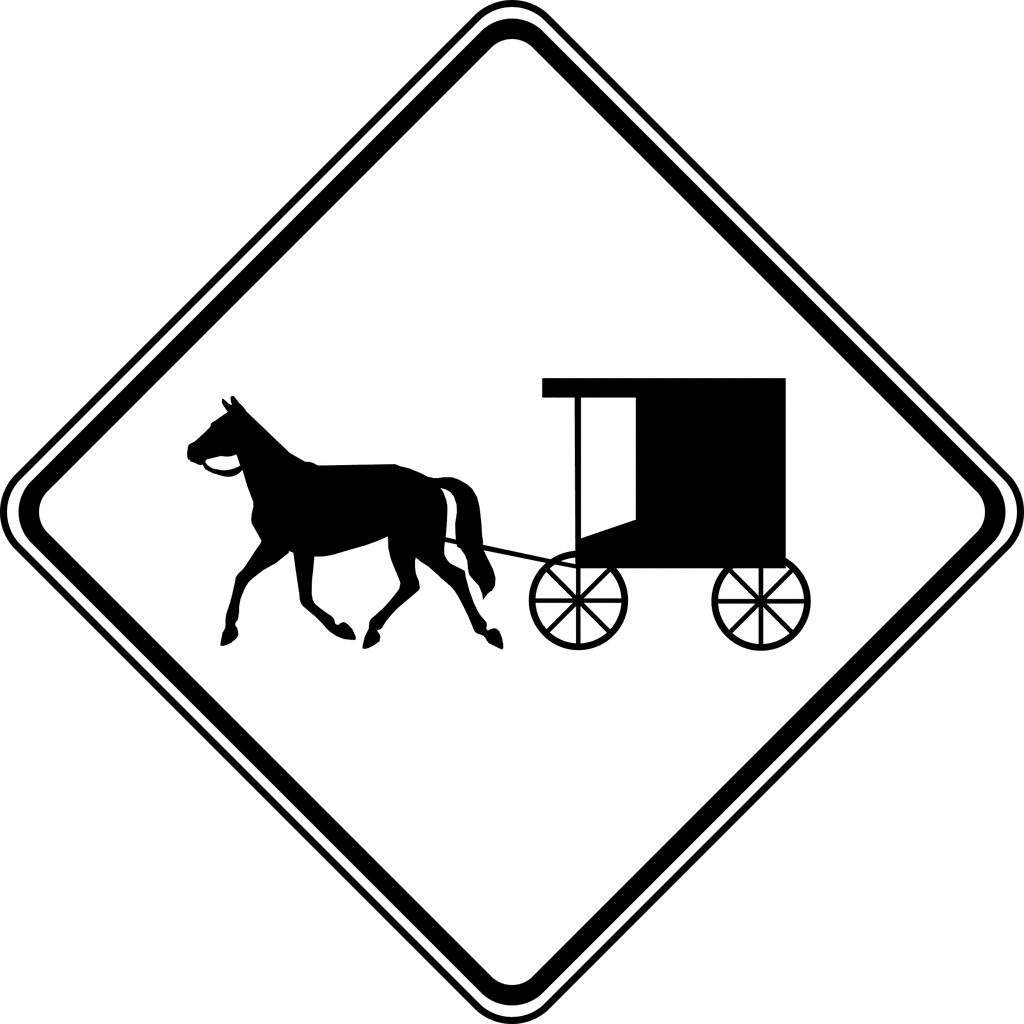 Horse-Drawn Vehicles, Black and White | ClipArt ETC