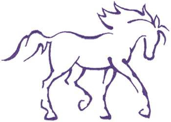 Animals Embroidery Design: Horse Outline from Dakota Collectibles