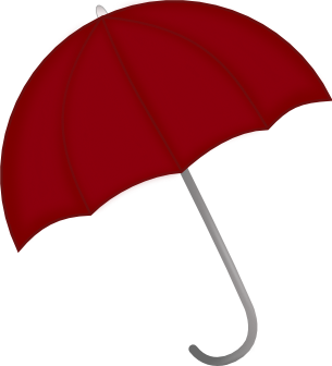 Red Umbrella Clipart for Scrapbookers | Free Clip Art from Pixabella