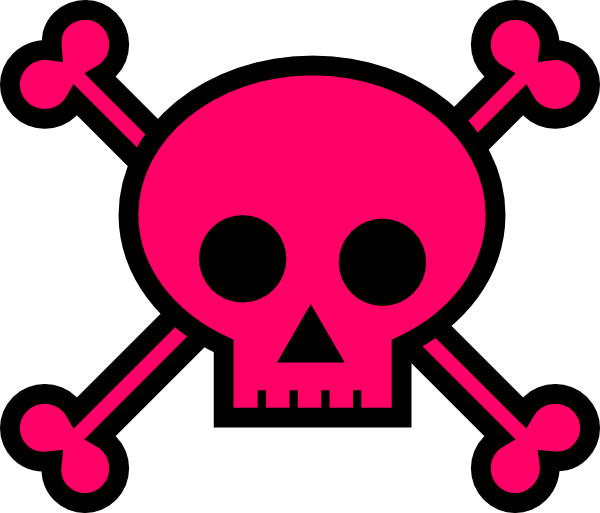 Skull With Crossbones clip art - vector clip art online, royalty ...