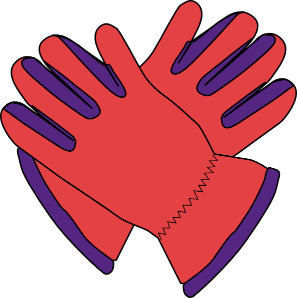 Gloves clip art Free Vector