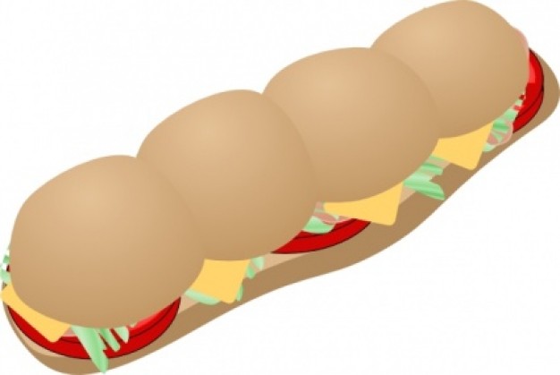 Submarine Sandwich clip art | Download free Vector